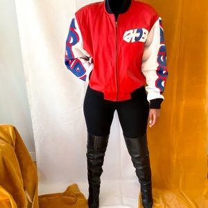 Rare Micheal Hoban vintage leather coat